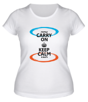 Женская футболка Keep calm... (portal) фото