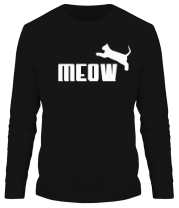 Мужская футболка длинный рукав Meow фото