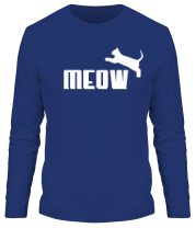 Мужская футболка длинный рукав Meow фото