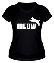 Женская футболка Meow фото
