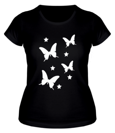 Женская футболка Бабочки