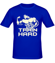 Мужская футболка Train hard glow фото