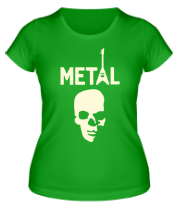 Женская футболка Metal glow 