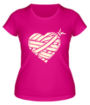 Женская футболка Сердце glow фото