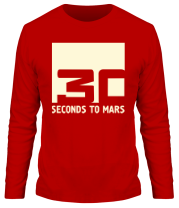 Мужская футболка длинный рукав 30 seconds to mars glow фото