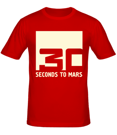 Мужская футболка 30 seconds to mars glow