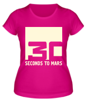 Женская футболка 30 seconds to mars glow фото