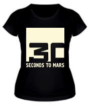 Женская футболка 30 seconds to mars glow фото