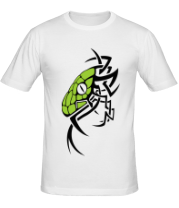 Мужская футболка Змея - рисунок в стиле тату фото