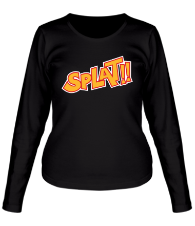 Женская футболка длинный рукав Splat