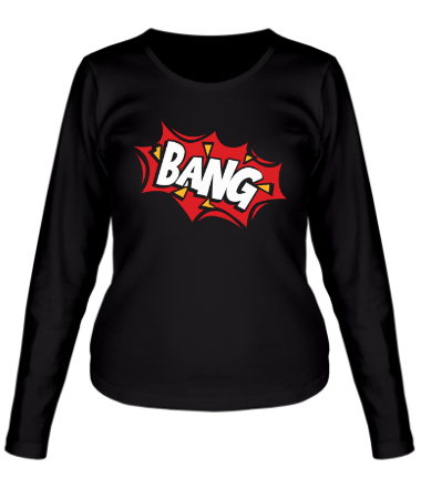 Женская футболка длинный рукав Bang