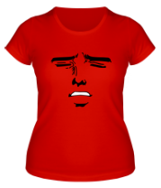Женская футболка Лицо в стиле аниме фото