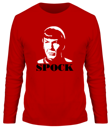 Мужская футболка длинный рукав Spock