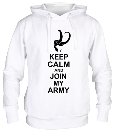 Толстовка худи Keep calm and join my army