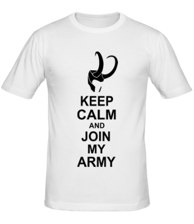 Мужская футболка Keep calm and join my army