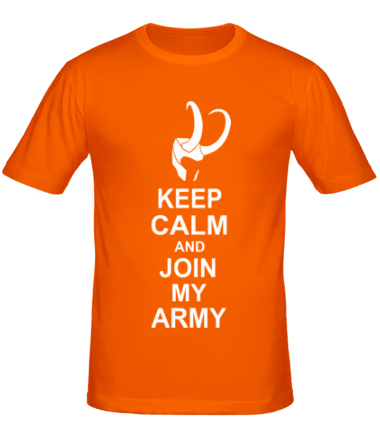 Мужская футболка Keep calm and join my army