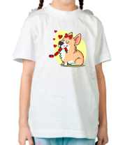 Детская футболка Влюбленные собачки(парная женская) фото