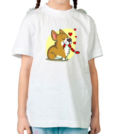 Детская футболка Влюбленные собачки (парная мужская)