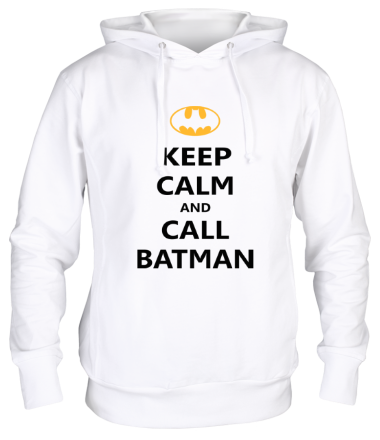 Толстовка худи Keep-calm and call batman.