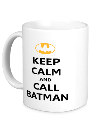 Кружка Keep-calm and call batman.