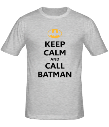 Мужская футболка Keep-calm and call batman.