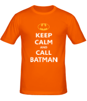 Мужская футболка Keep-calm and call batman. фото