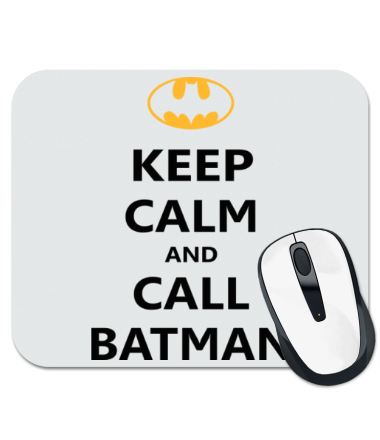 Коврик для мыши Keep-calm and call batman.