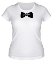 Женская футболка Галстук бабочка фото