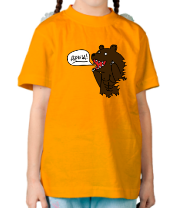 Детская футболка Медведь качок фото