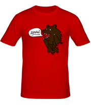 Мужская футболка Медведь качок фото