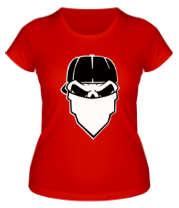 Женская футболка Череп в маске фото