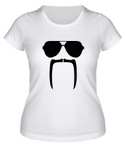 Женская футболка Очки и усы фото