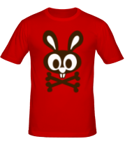 Мужская футболка Кролик - пиратский флаг фото