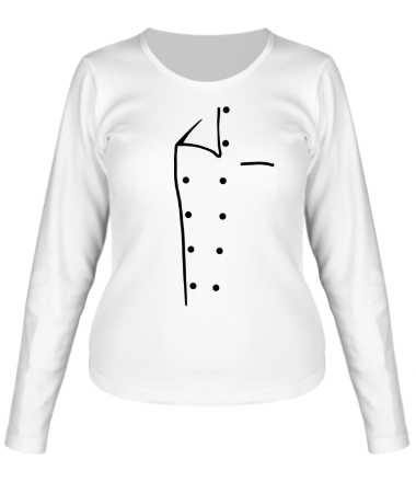 Женская футболка длинный рукав Медицинский халат
