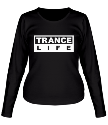 Женская футболка длинный рукав Trance life
