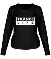 Женская футболка длинный рукав Trance life фото