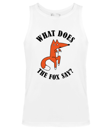 Мужская майка What does the fox say