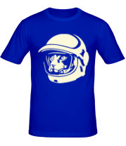 Мужская футболка Кот космонавт фото