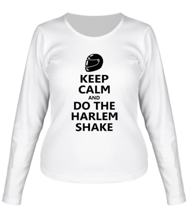 Женская футболка длинный рукав Do the harlem shake
