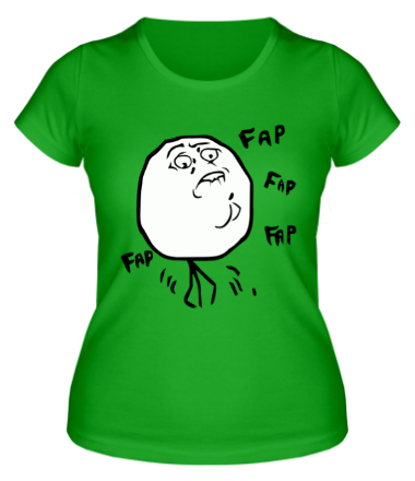 Женская футболка Fap fap fap