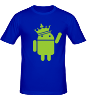 Мужская футболка Андроид король фото
