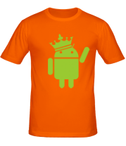 Мужская футболка Андроид король фото