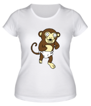 Женская футболка Педообезьяна фото