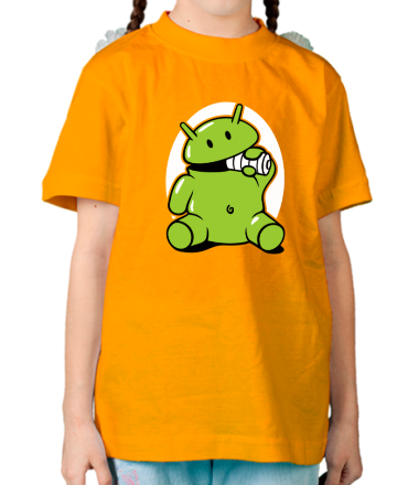 Детская футболка Андроид с батарейкой