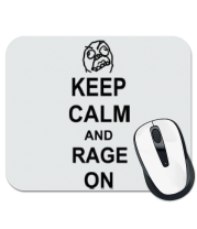 Коврик для мыши Keep calm and rage on фото