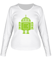 Женская футболка длинный рукав Андроид-бендер фото