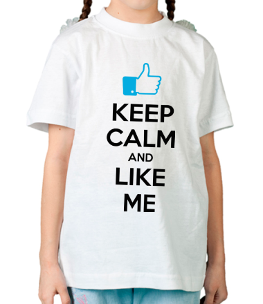 Детская футболка Keep calm and like me