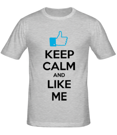 Мужская футболка Keep calm and like me