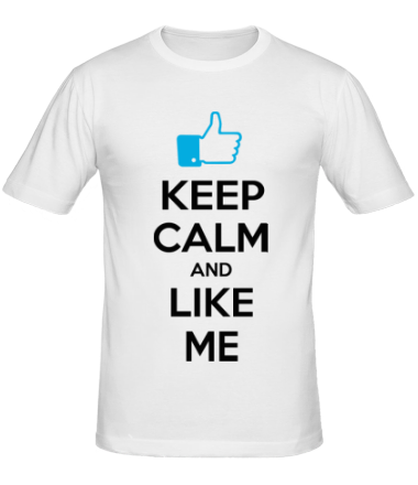 Мужская футболка Keep calm and like me