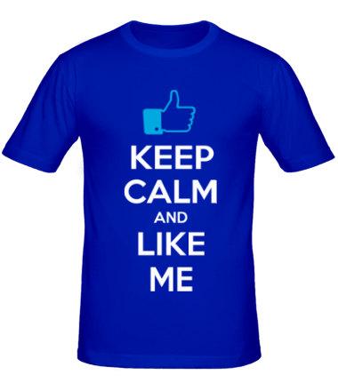 Мужская футболка Keep calm and like me